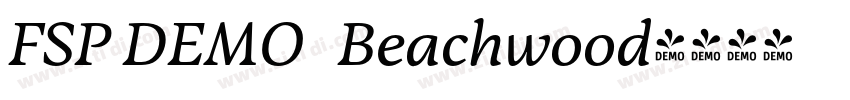 FSP DEMO   Beachwood字体转换